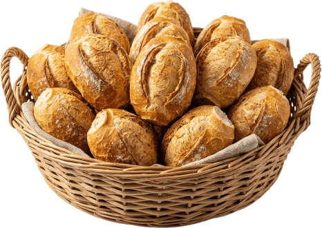 Pães e croissants artesanais da Padaria LD